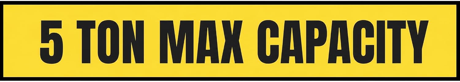 2 Ton Max Capacity Sticker — 6" x 36"