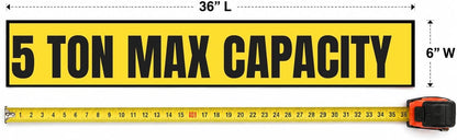 5 Ton Max Capacity Sticker — 6" x 36"