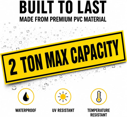 2 Ton Max Capacity Sticker — 3" x 18"