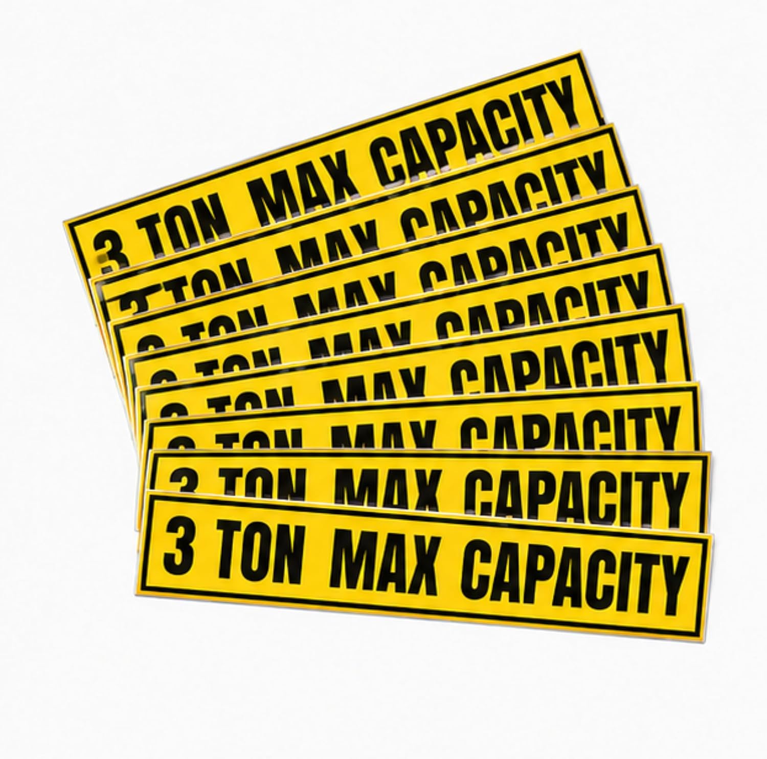 3 Ton Max Capacity Sticker — 6" x 36"