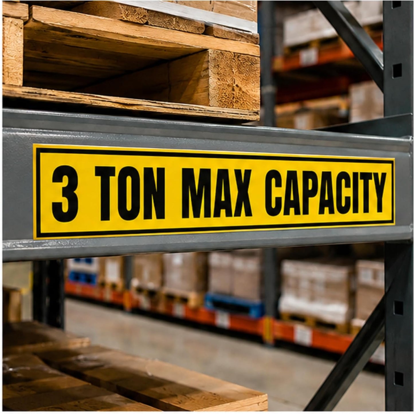 3 Ton Max Capacity Sticker — 6" x 36"