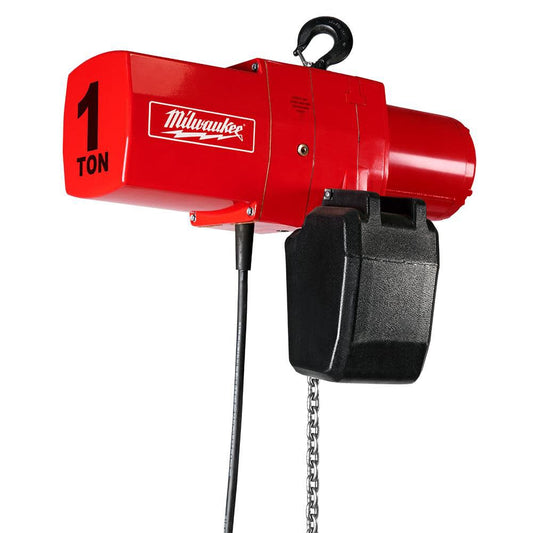 2x 1 Ton Milwaukee Hoists