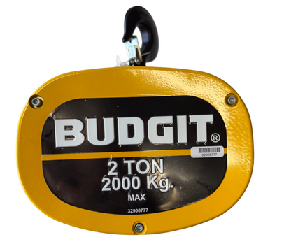 2 Ton Air Hoist 20' Lift 15ft/min. - Made in USA