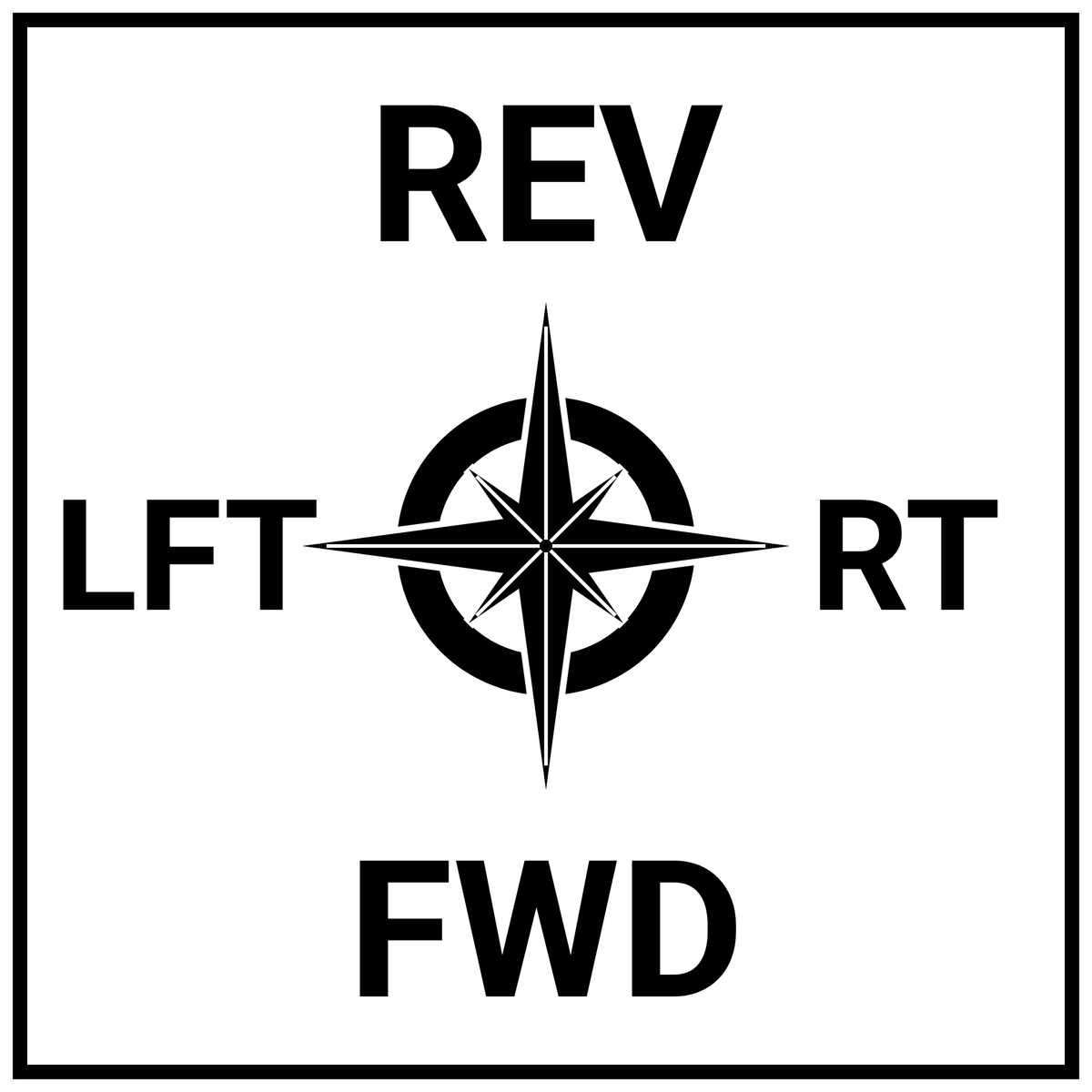 Compass sticker design A