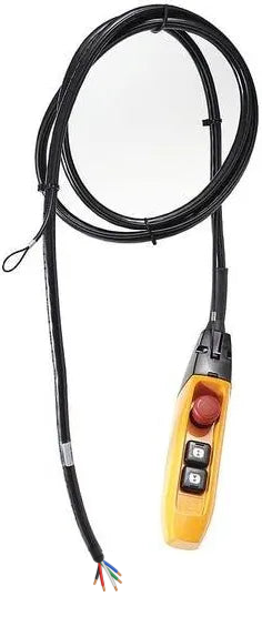 MTC Crane replacement hoist pendant for 0.5–2 ton hoists with 5 bare wire leads (no plug)